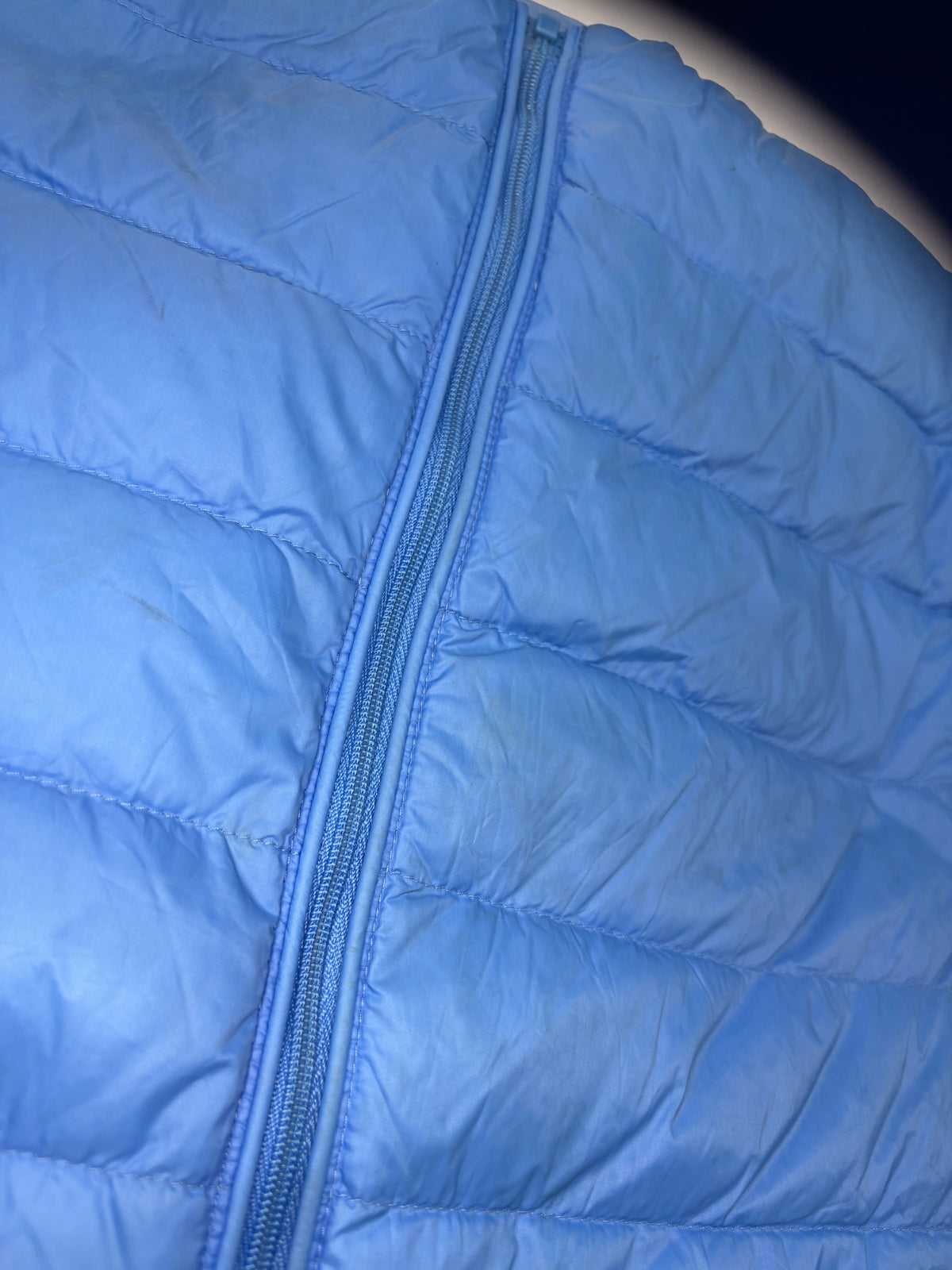 Tommy Hilfiger Womens Blue Hooded Puffer Jacket