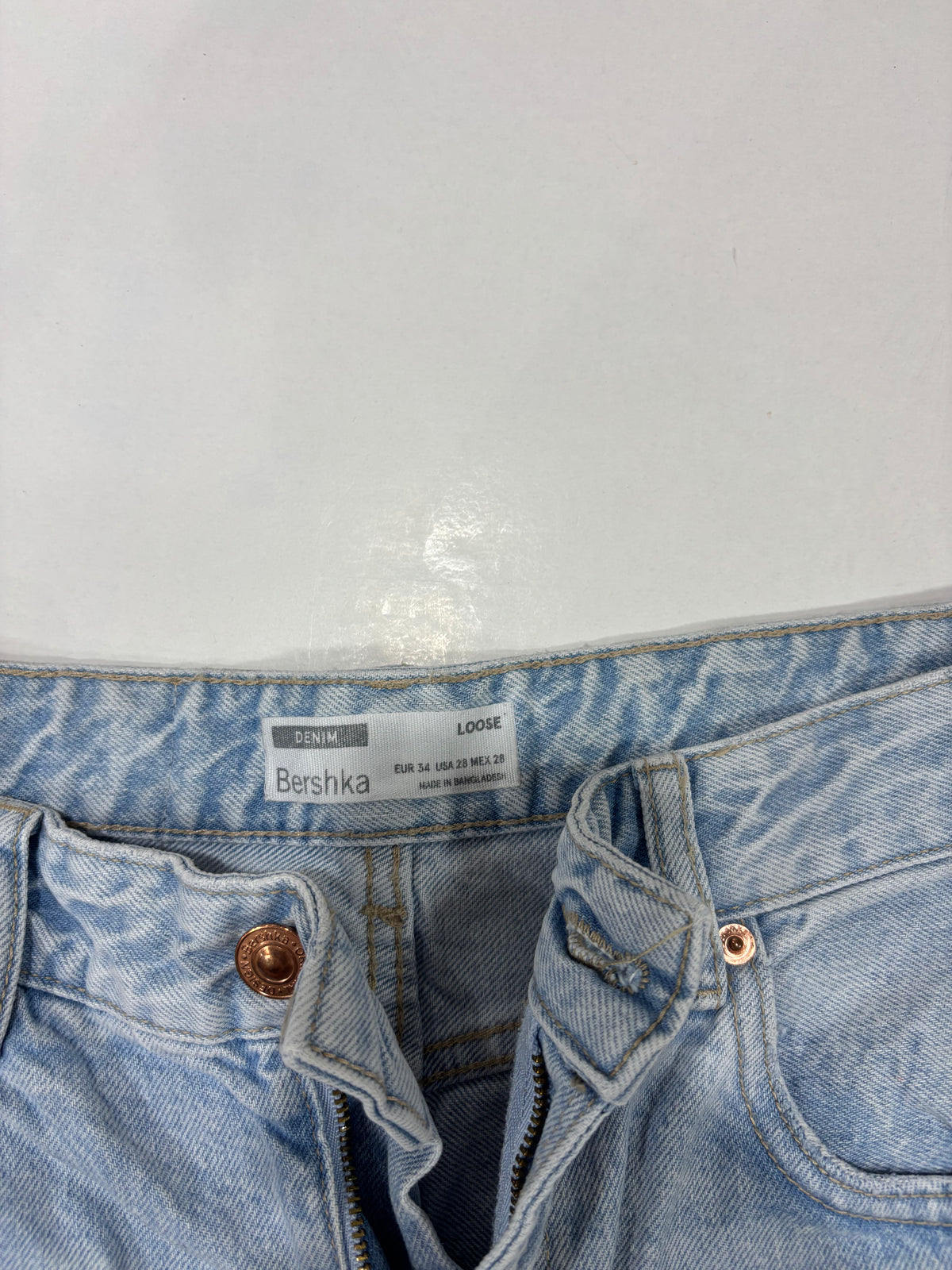 Bershka Light Blue Loose Jeans