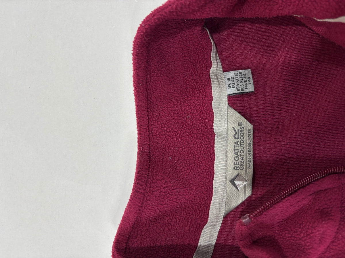 Regatta Men's Burgundy 1/4-Zip Fleece