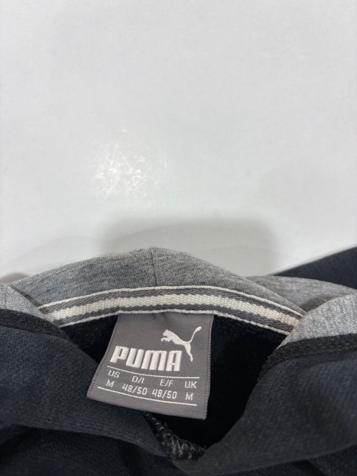 Puma Men's Black & Charcoal Panel Hoodie