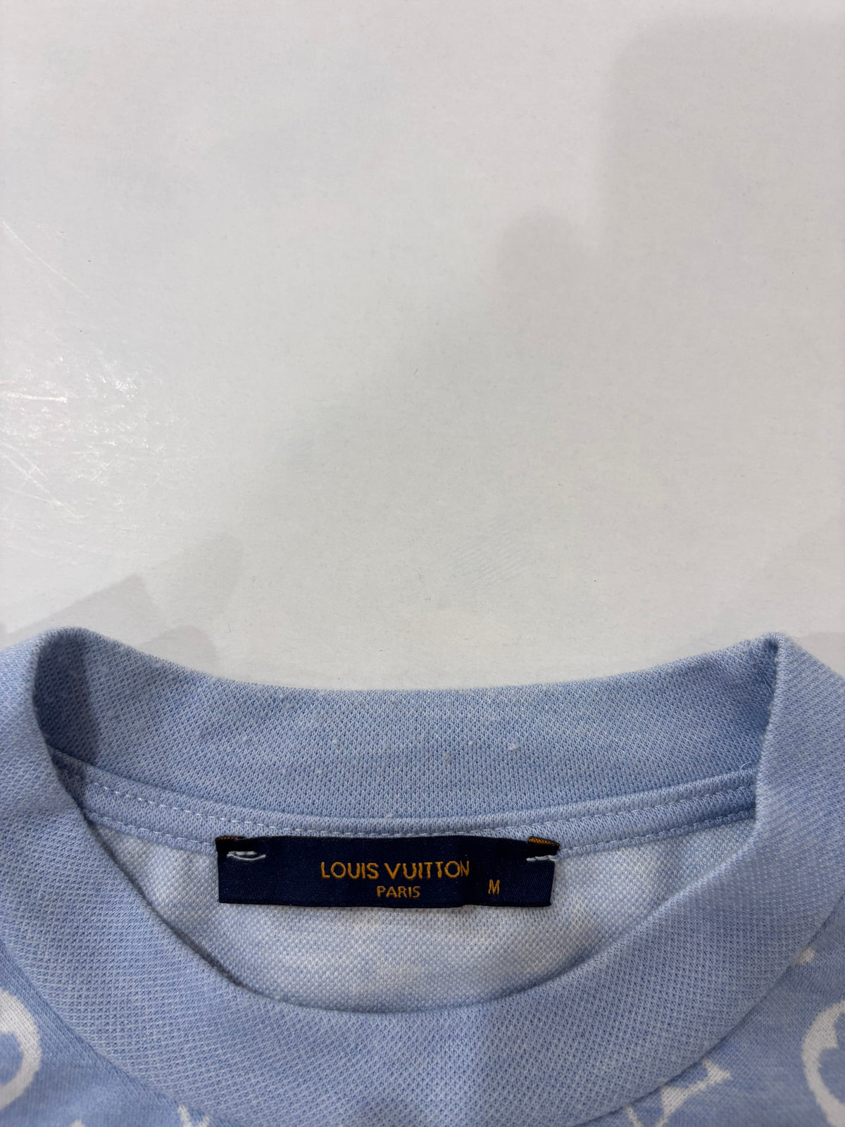 Louis Vuitton light blue monogram T-shirt