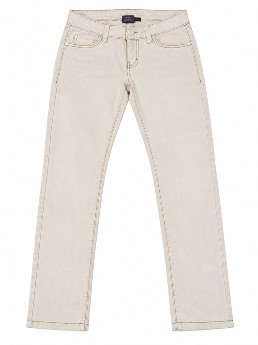 A|X Armani Exchange White Jeans