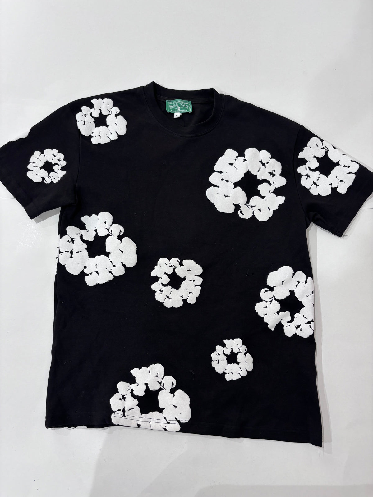 Denim Tears black and white floral T-shirt