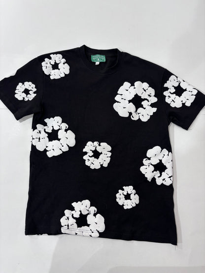 Denim Tears black and white floral T-shirt