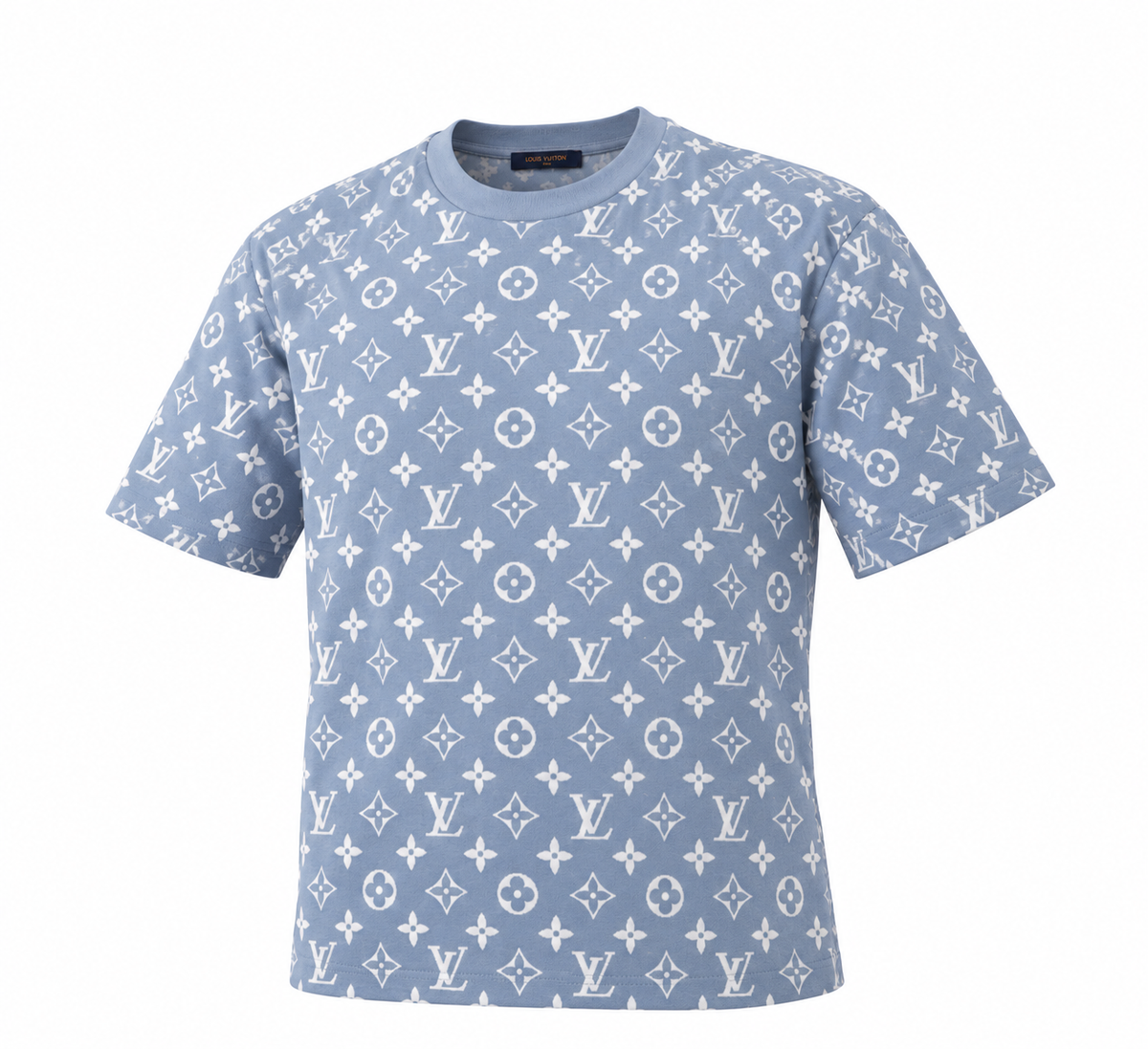 Louis Vuitton Light Blue Monogram T-Shirt
