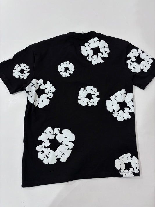 Denim Tears Black & White Floral T-Shirt