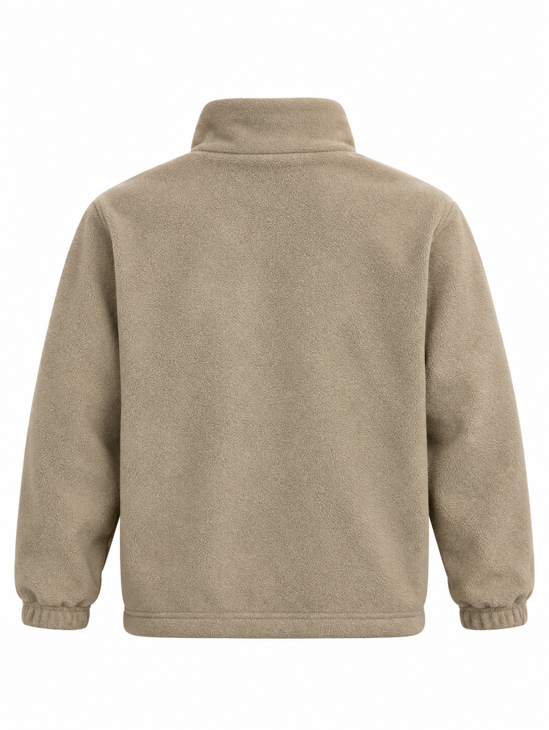 Nike Beige Fleece Full-Zip Jacket - Thriftly