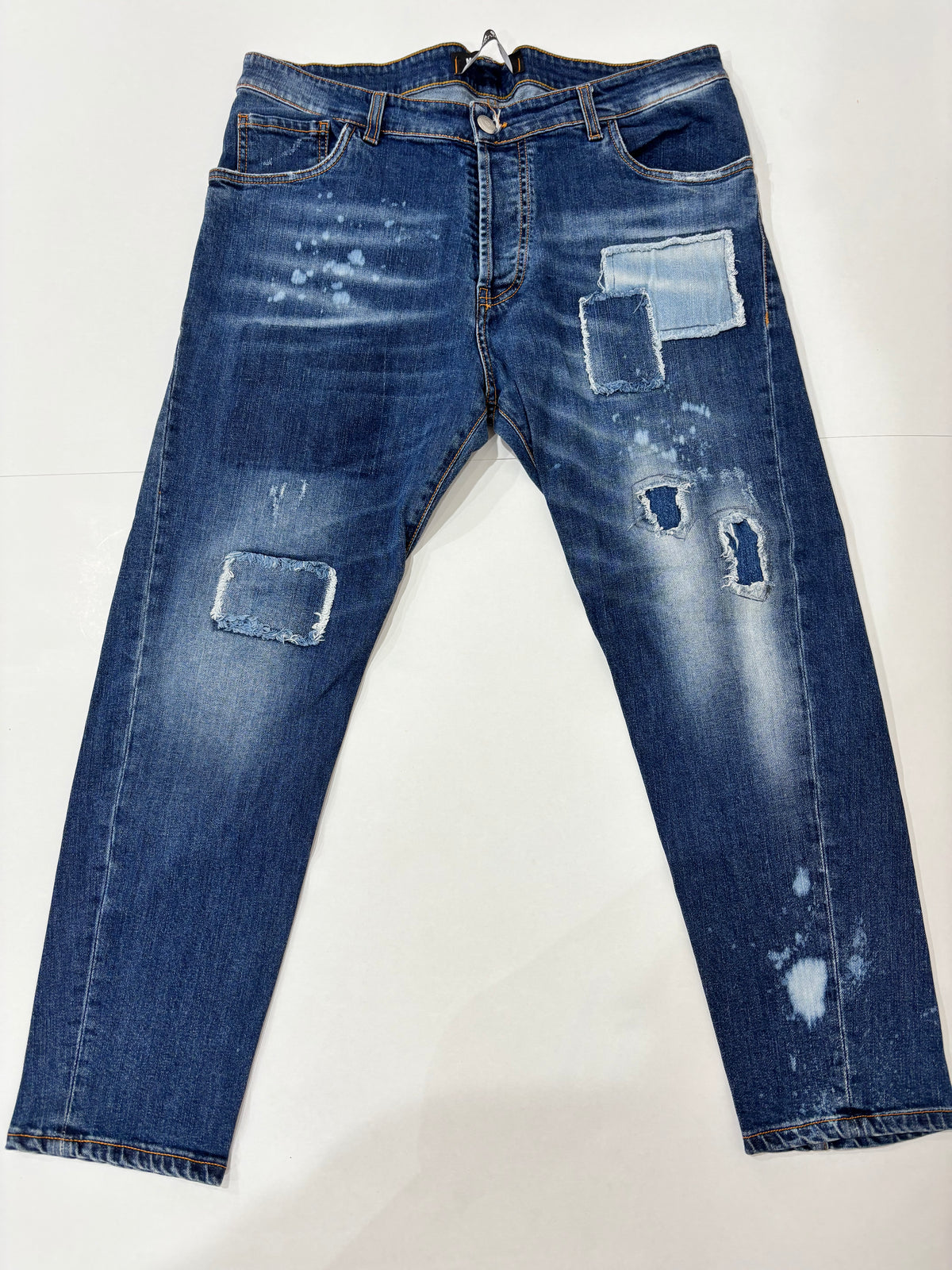 Maison 9 Paris Distressed Denim Washed Men’s Preowned Jeans