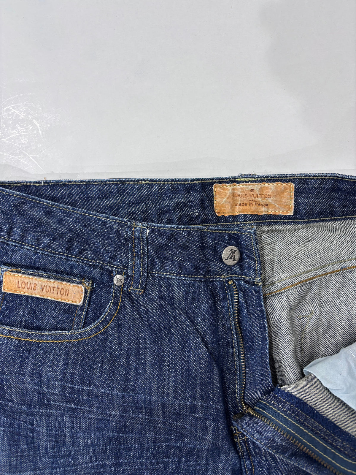 Louis Vuitton Blue Monogram Denim Jeans - image 4