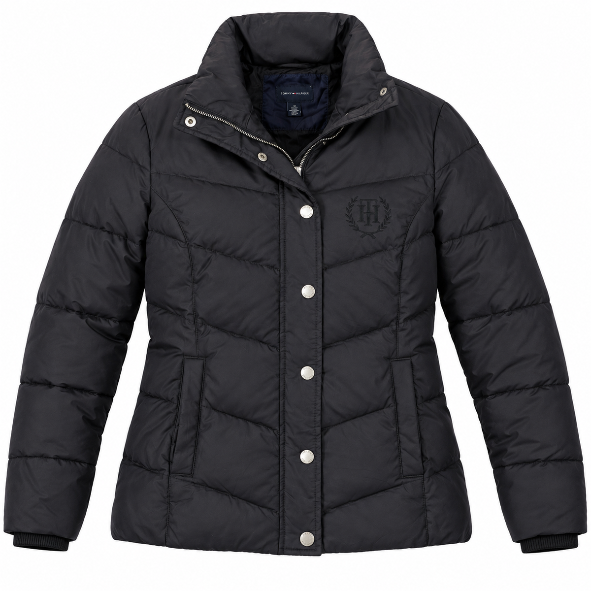 Tommy Hilfiger Womens Black Puffer Jacket