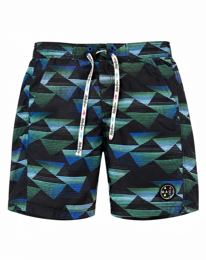 Maui Geometric Swim Shorts