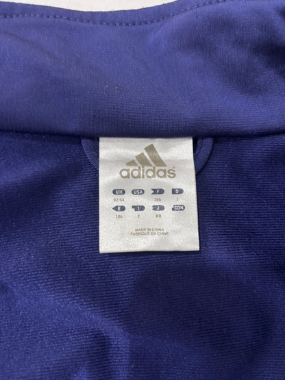 Adidas Mens Track Jacket Royal Blue/Purple Preowned
