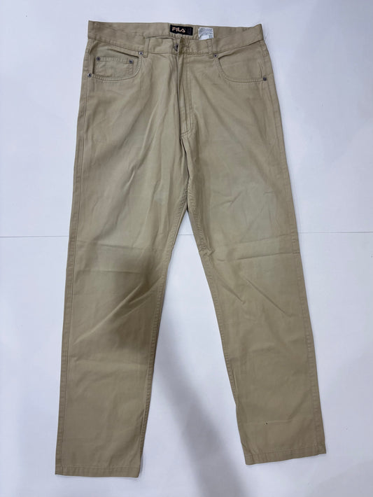 Fila Men’s Khaki Straight Leg Jeans Preowned