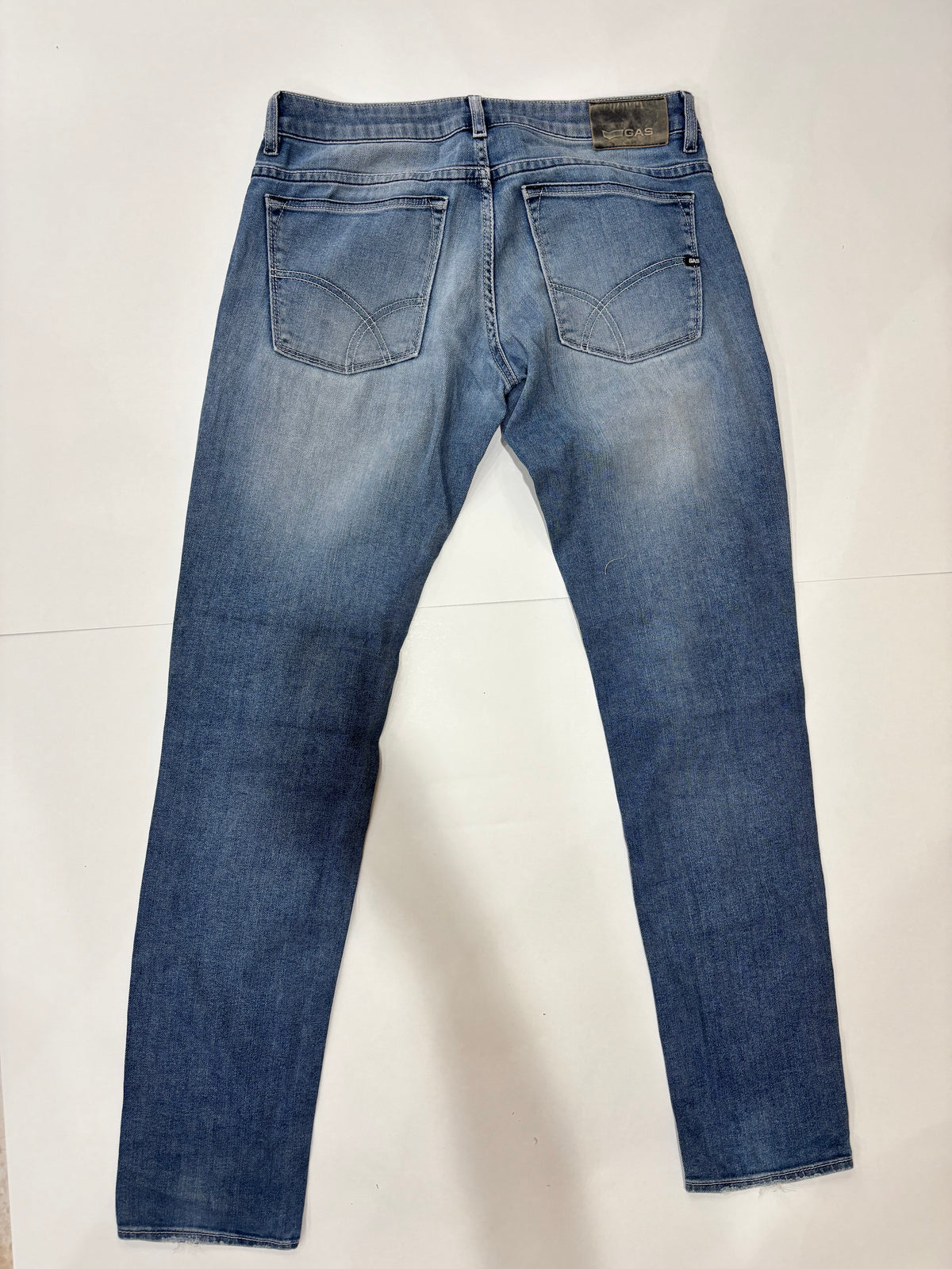 GAS Men’s Slim Fit Light Wash Preowned Jeans