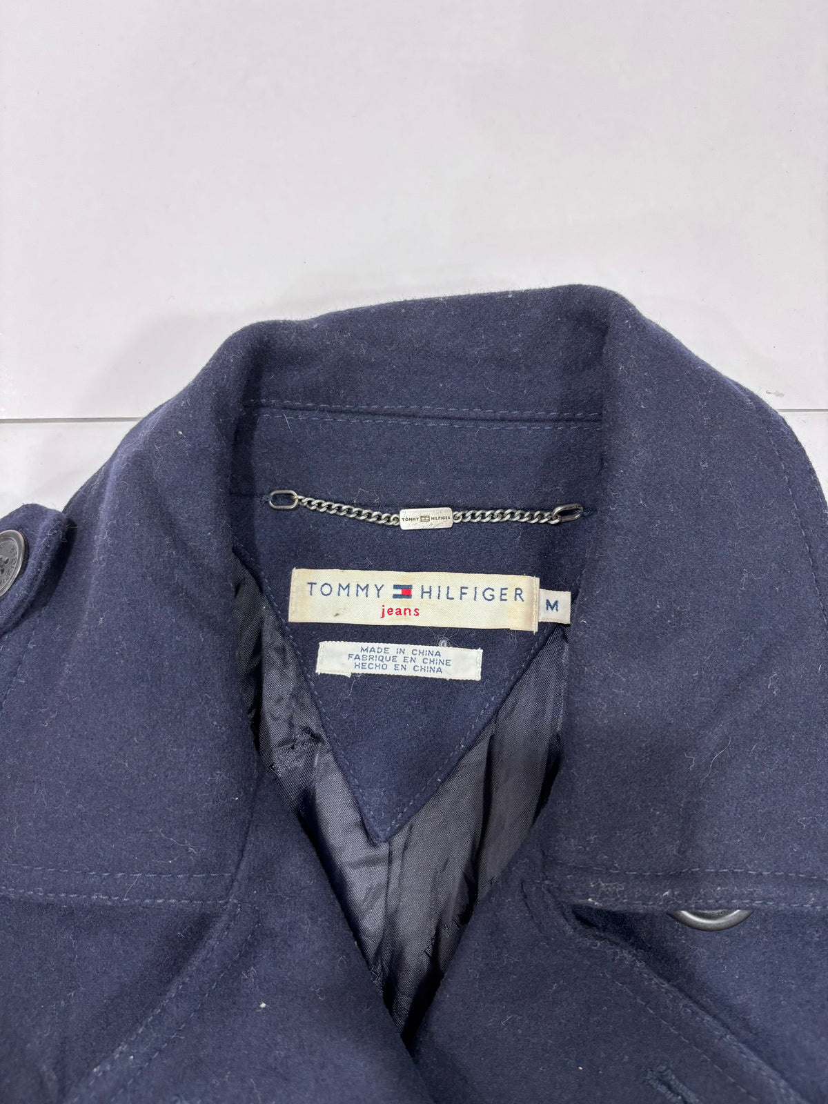 Tommy Hilfiger Women’s Navy Double-Breasted Peacoat