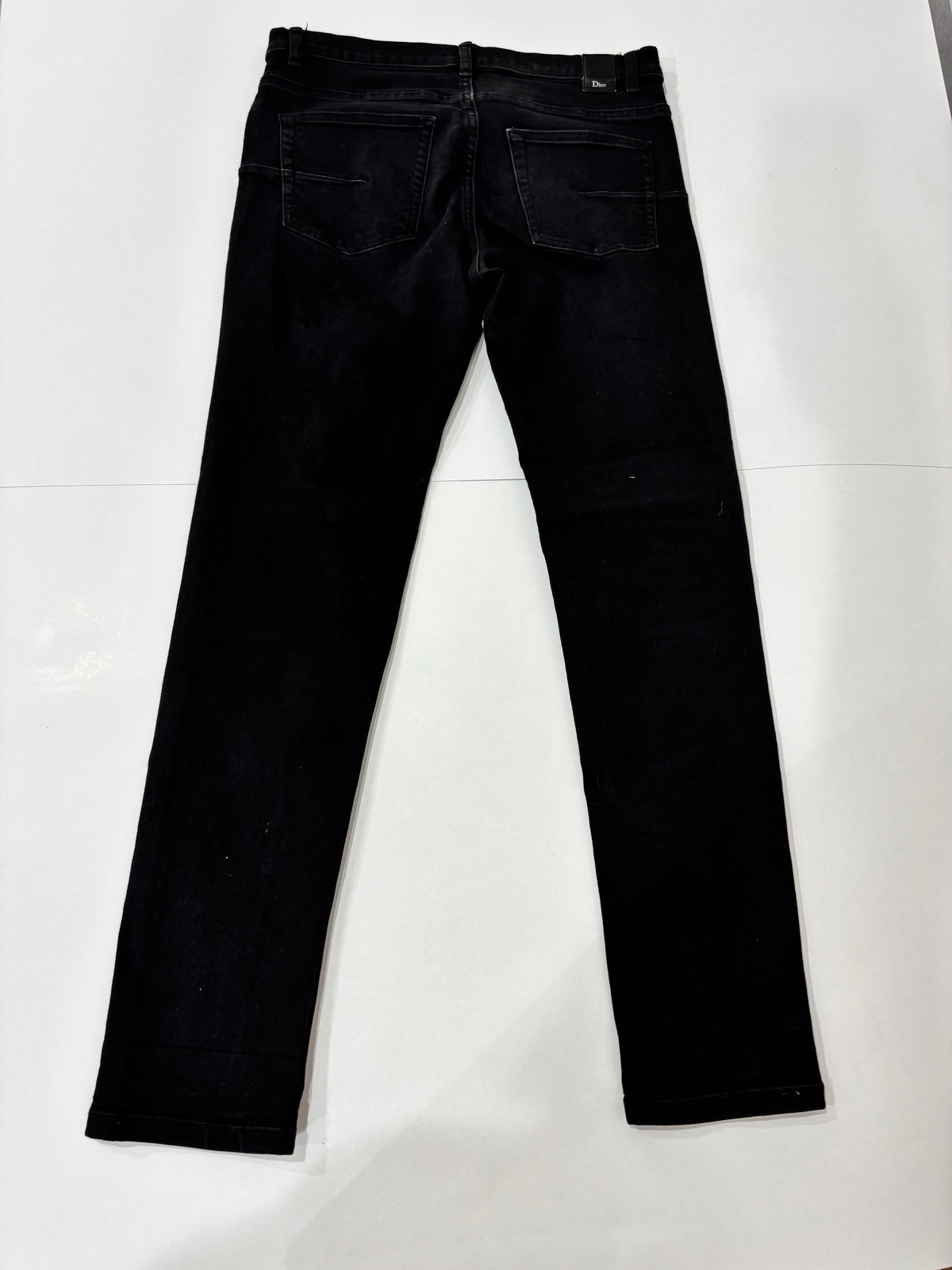 Dior Slim Fit Tribal Black Denim Men’s Preowned