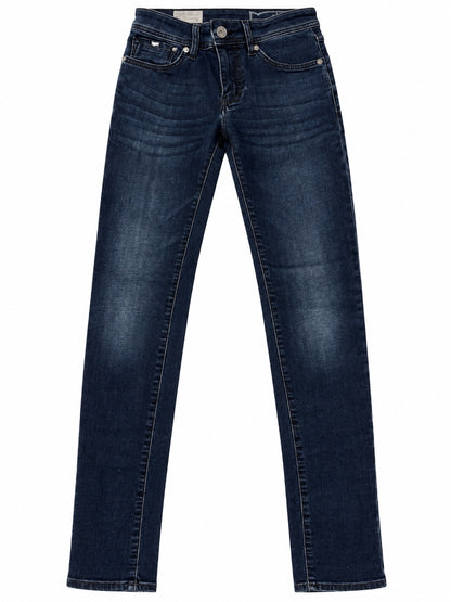 Women's GAS Dark Blue Slim Straight Jeans