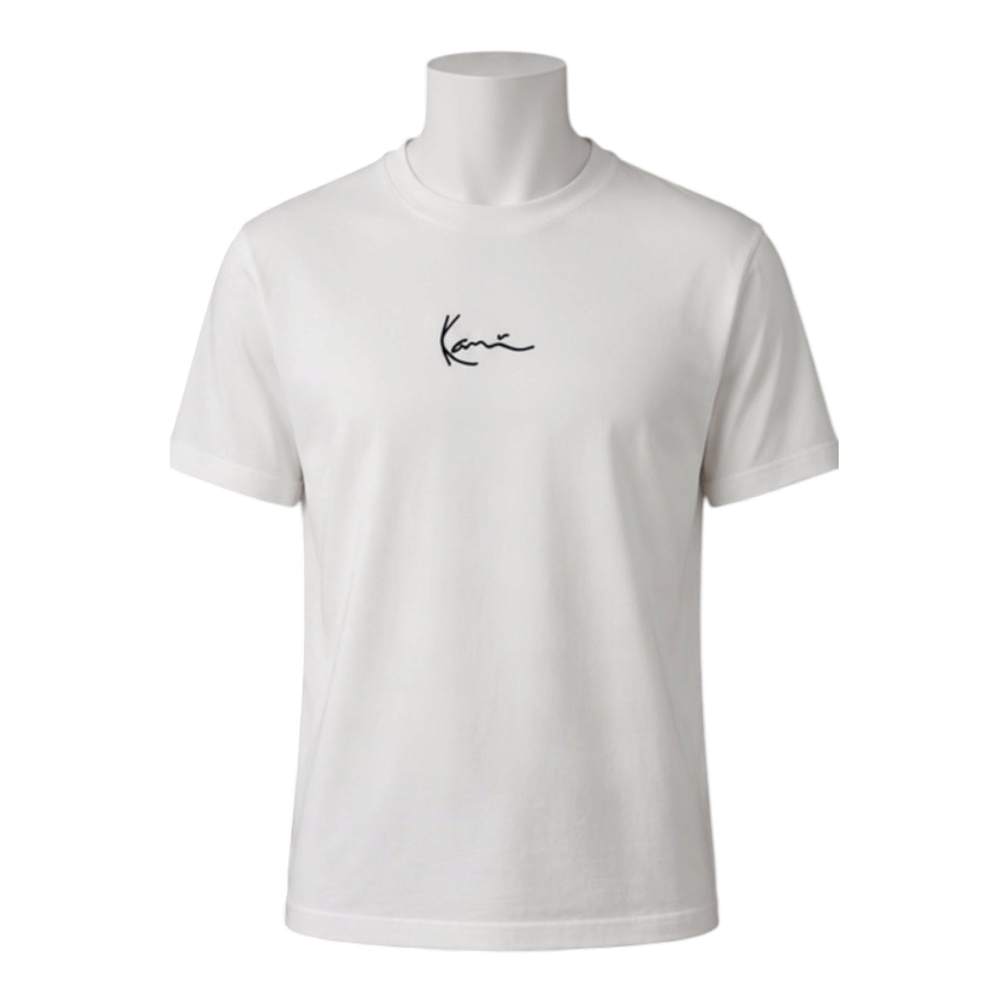 Karl Kani Basic White T-Shirt Embroidered Logo Size L