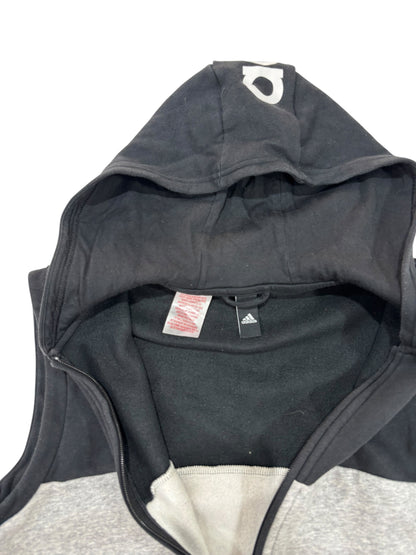 adidas Black & Grey Hooded Vest