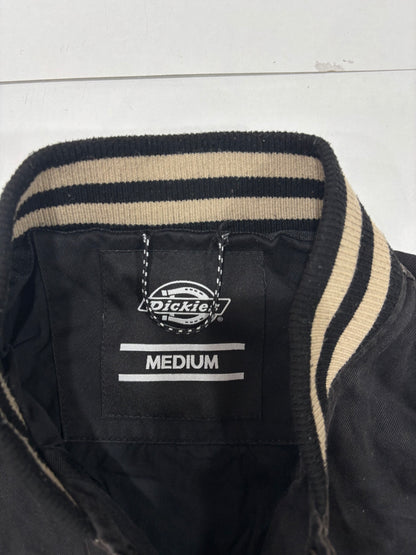 Dickies Mens Black Beige Varsity Jacket