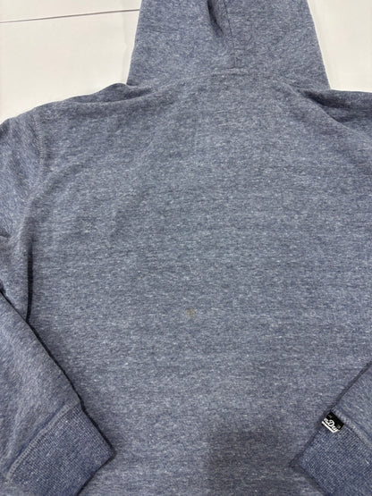 Superdry Blue Cropped Hoodie - Thriftly