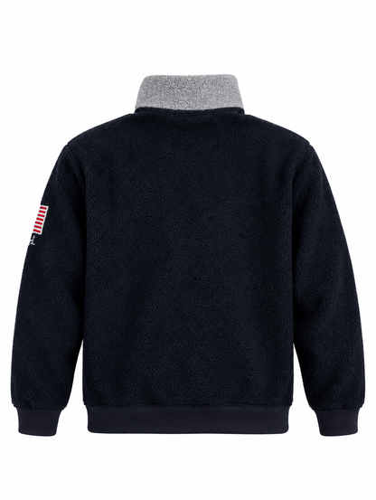 Polo Ralph Lauren U.S.A. Flag Fleece Half-Zip - Thriftly