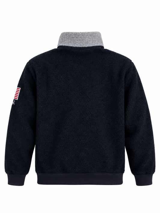 Polo Ralph Lauren U.S.A. Flag Fleece Half-Zip - Thriftly