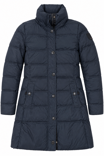 Tommy Hilfiger Womens Navy Long Puffer Coat