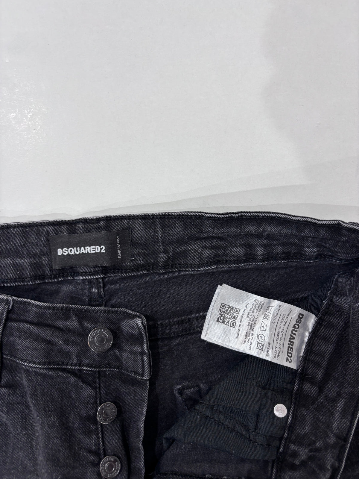 Dsquared2 Black Distressed Paint-Splatter Jeans - image 3