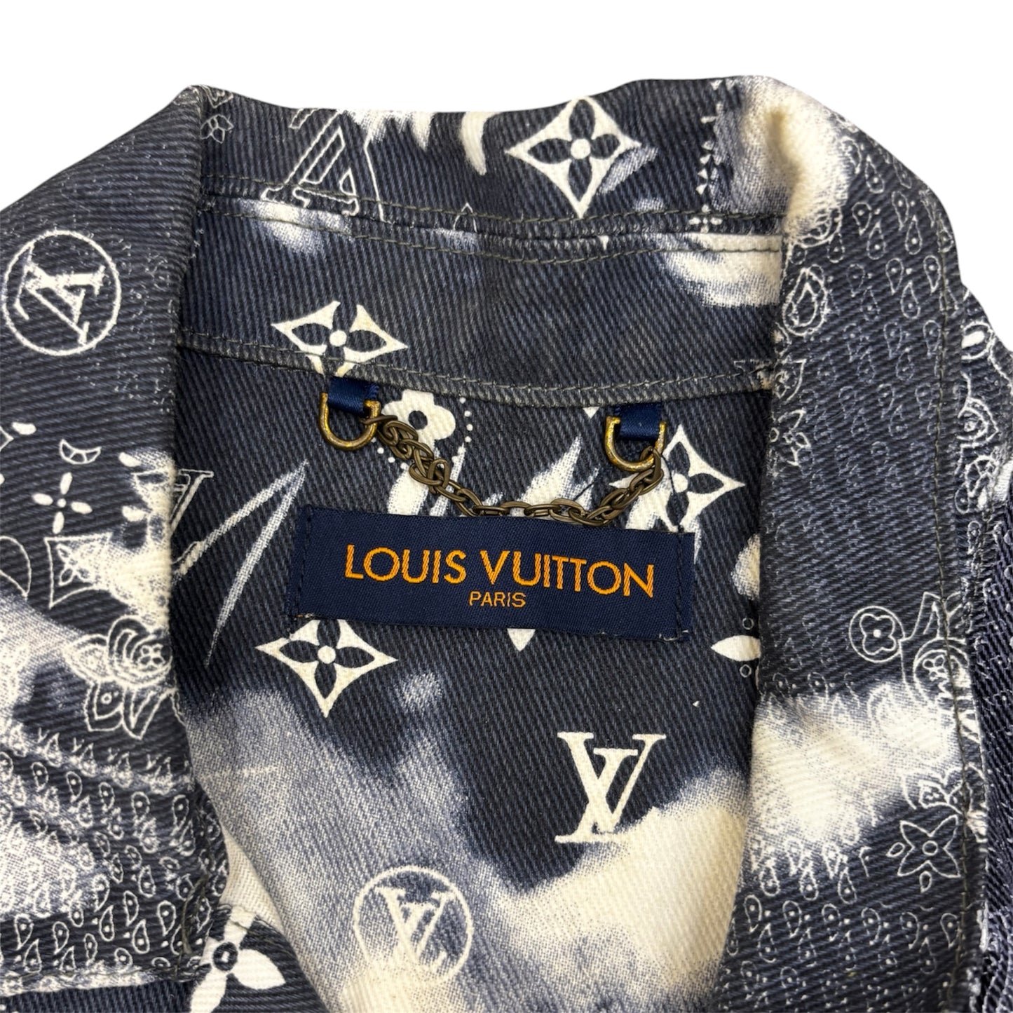 Louis Vuitton Monogram Short Sleeved Denim Shirt