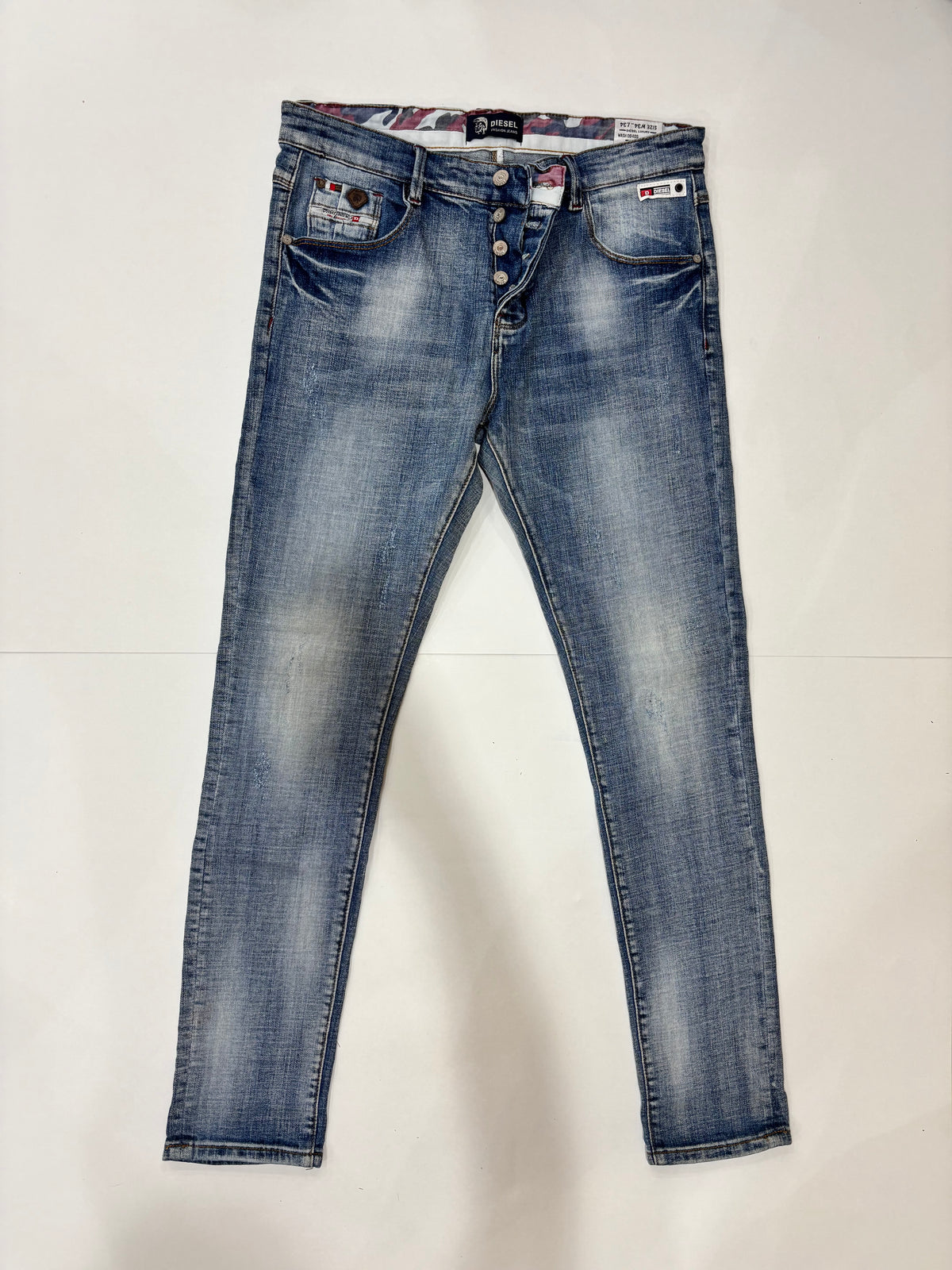 Diesel Men’s Skinny Jeans Washed Preowned