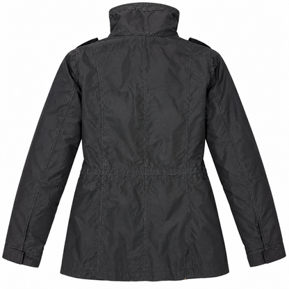 Unbranded Womens Black Hooded Utility Parka