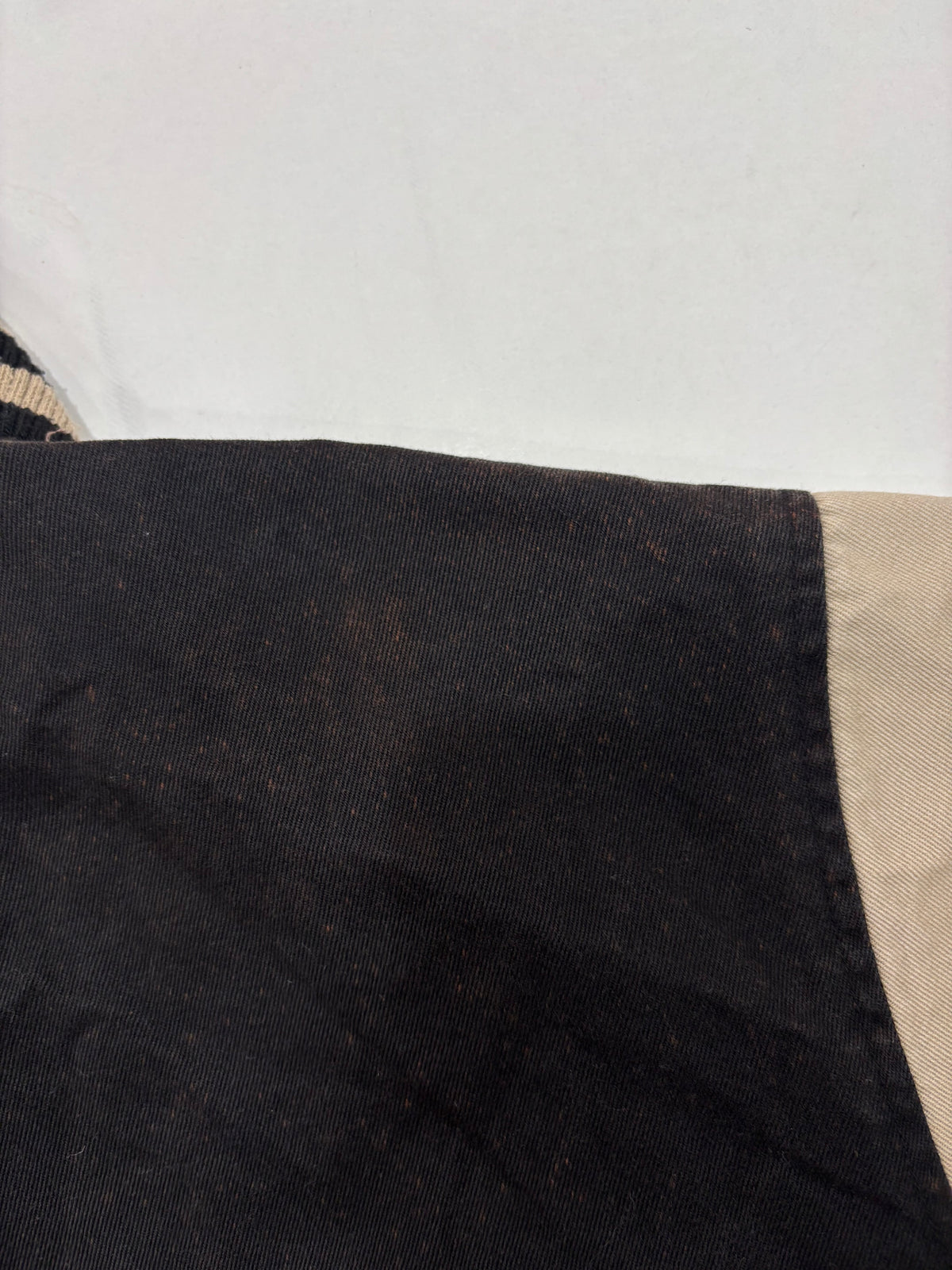 Dickies Mens Black Beige Varsity Jacket