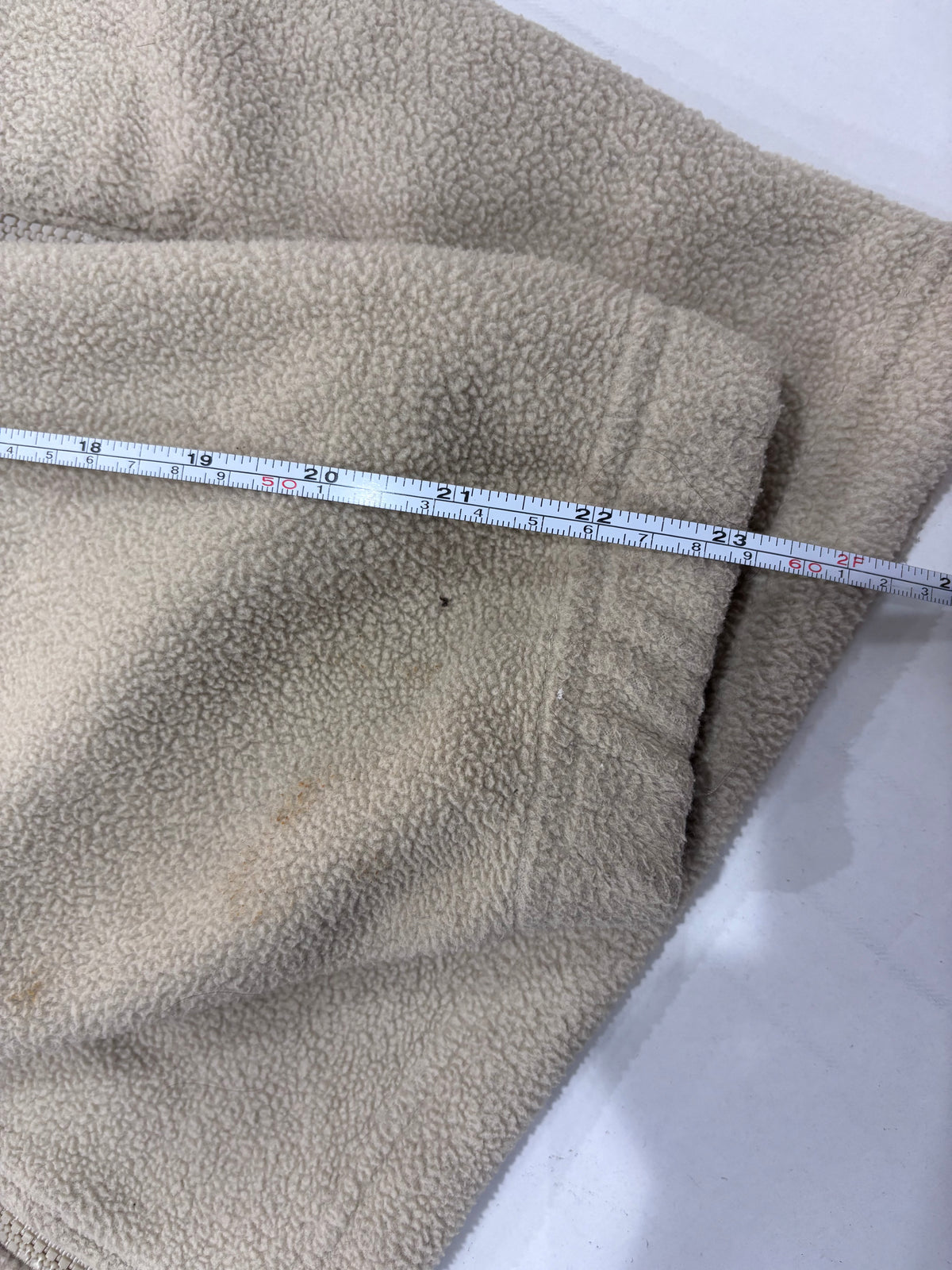Nike Beige Fleece Full-Zip Jacket - Thriftly