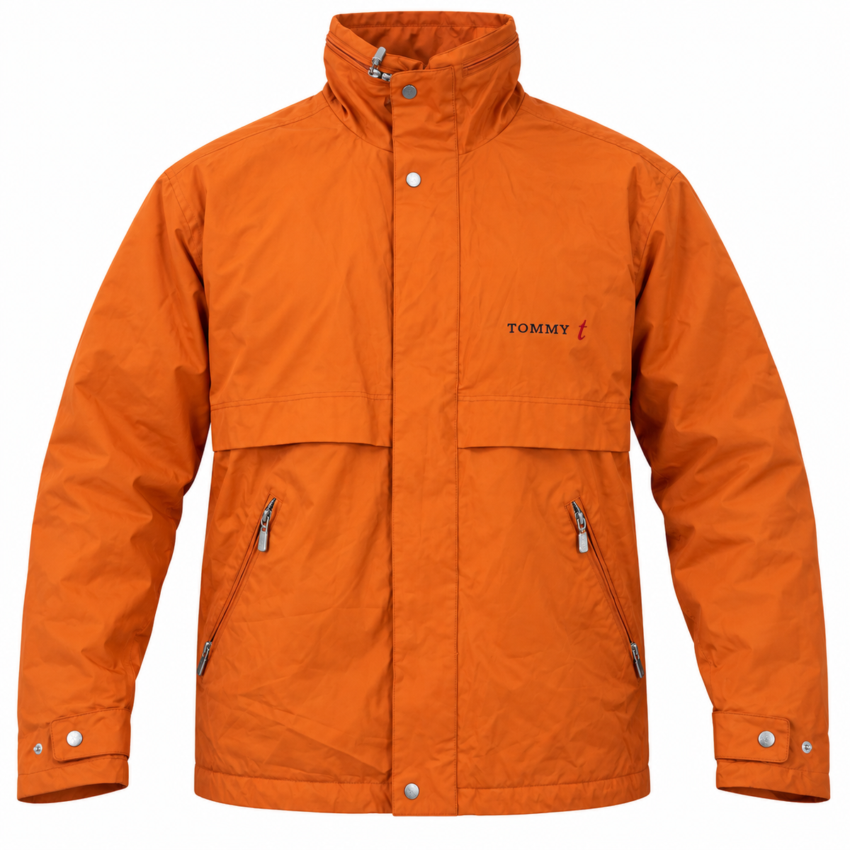 Tommy Mens Orange Hooded Jacket
