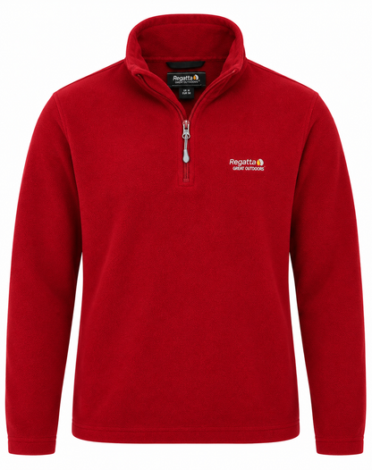 Regatta Red Quarter-Zip Fleece