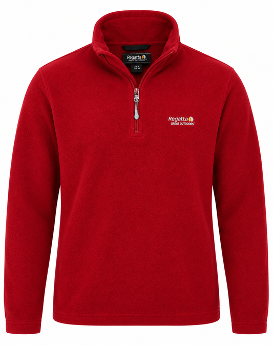 Regatta Red Quarter-Zip Fleece