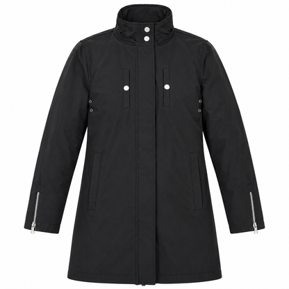 Unbranded Womens Black Hooded Parka