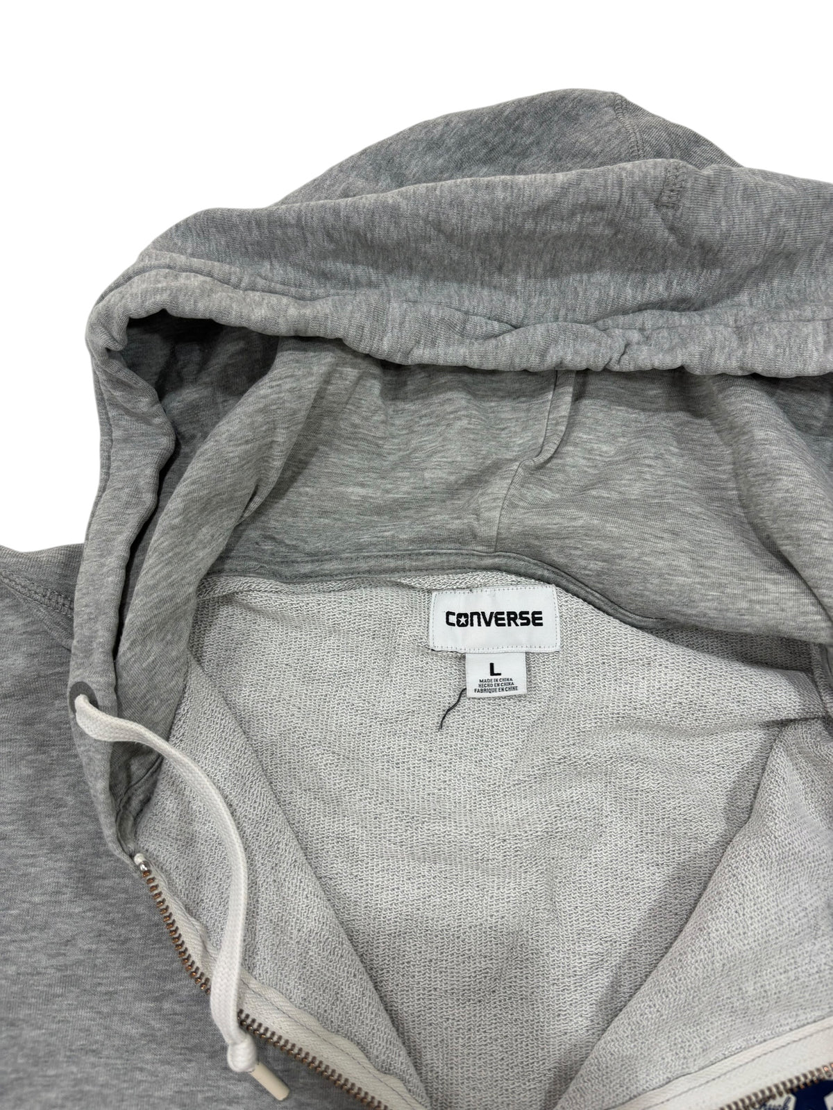 Converse Grey Zip-Up Hoodie