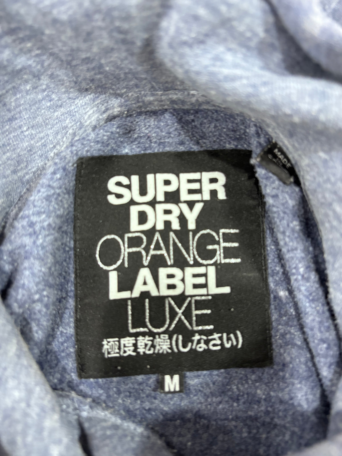 Superdry Blue Cropped Hoodie - Thriftly