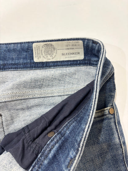 Diesel Dark Blue Wash Men’s Slim Fit Preowned Jeans