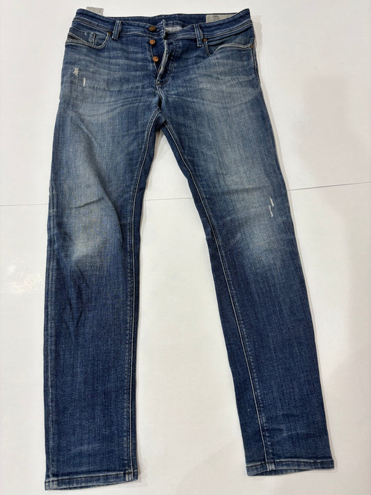 Diesel Dark Blue Wash Men’s Slim Fit Preowned Jeans
