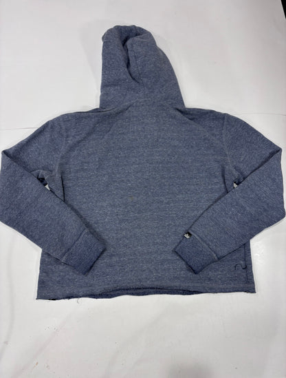 Superdry Blue Cropped Hoodie - Thriftly