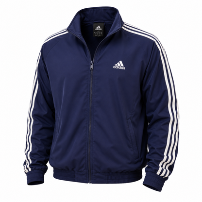 Adidas Mens Track Jacket Royal Blue/Purple Preowned