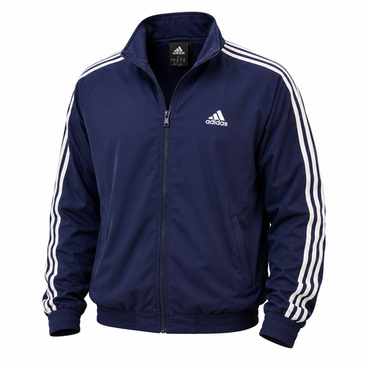 Adidas Mens Track Jacket Royal Blue/Purple Preowned