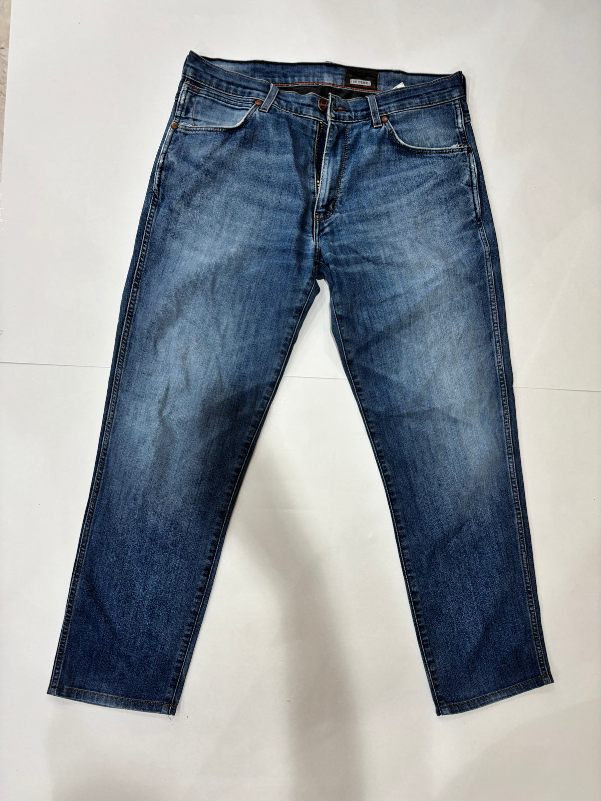 Wrangler Men’s Dark Wash Straight Fit Jeans