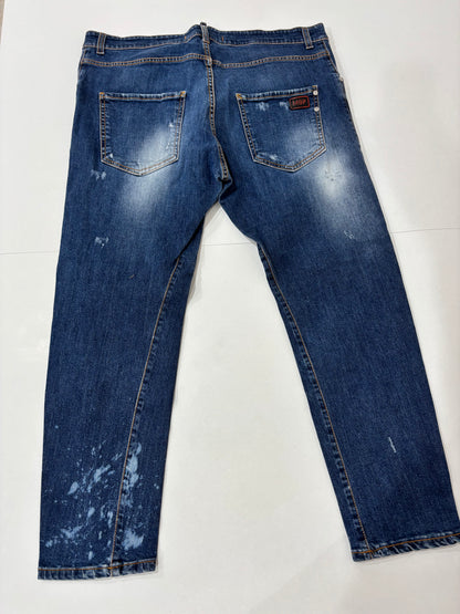 Maison 9 Paris Distressed Denim Washed Men’s Preowned Jeans