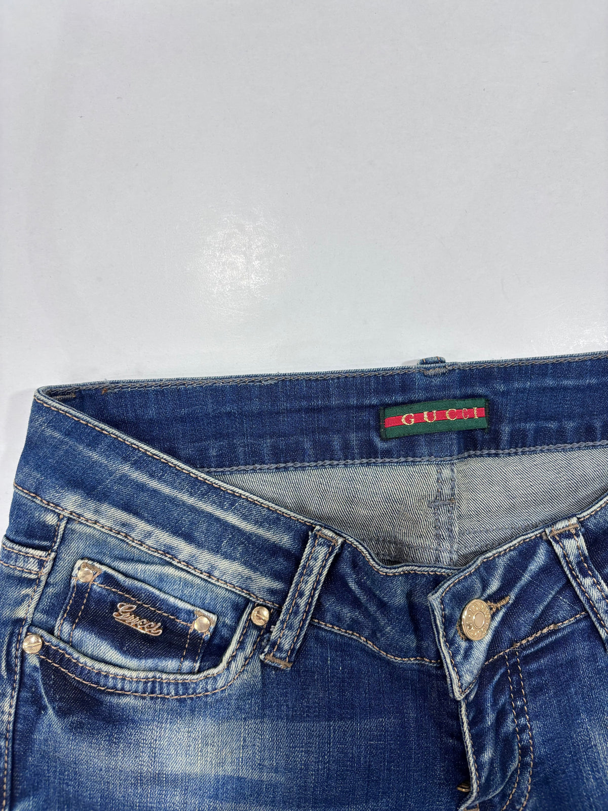Gucci Blue Bootcut Jeans