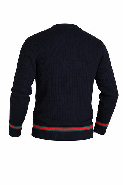 GUCCI Cable Knit Crewneck Sweater