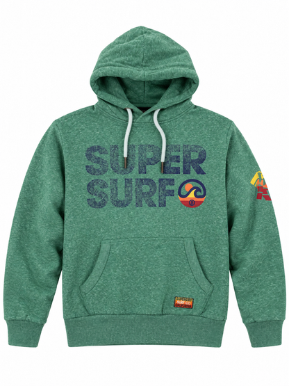 Superdry Super Surf Green Graphic Hoodie - Thriftly
